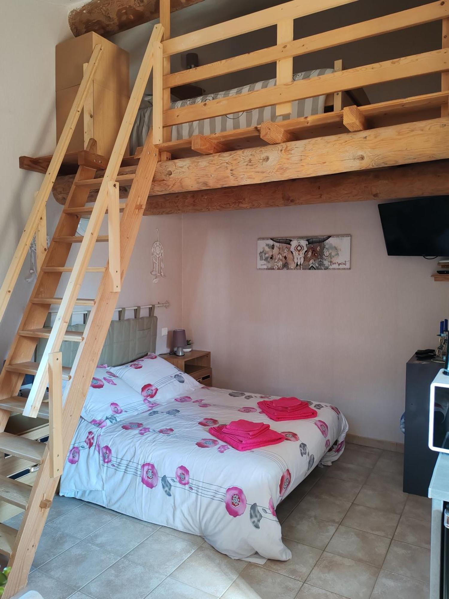 Studio Meuble Independant Chez L'Habitant Uchaux Dış mekan fotoğraf